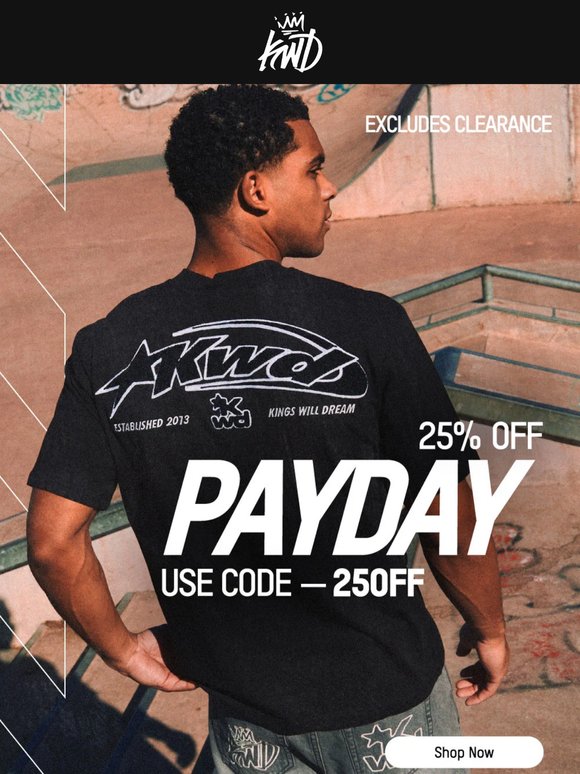 Payday energy 25% off ☀️