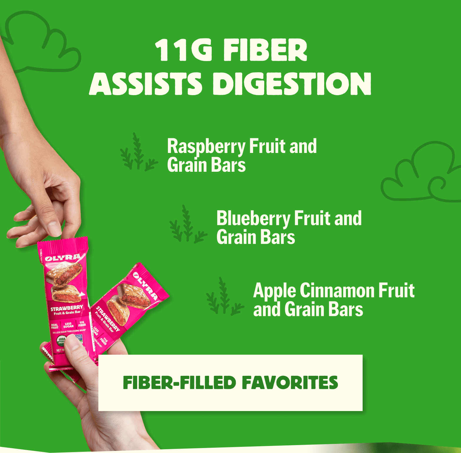 11g fiber assists digestion. 