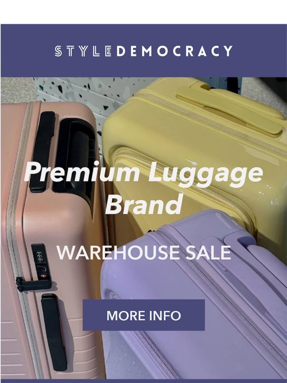 Premium Luggage Brand Warehouse Sale