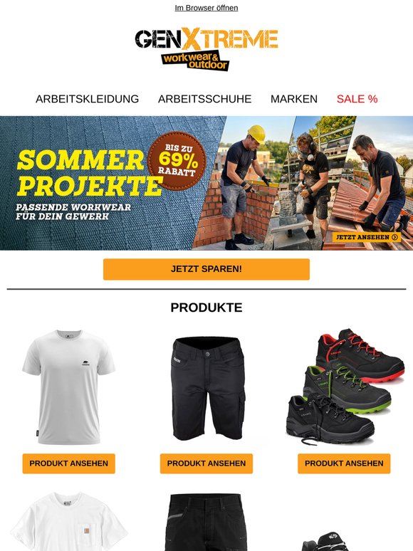Bis zu 69% Rabatt auf Arbeitskleidung