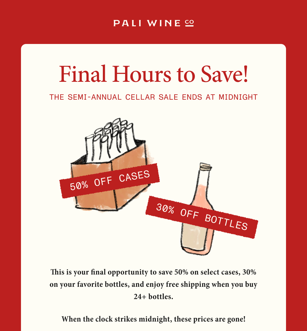 Pali Wine Co. Semi-Annual Cellar Sale