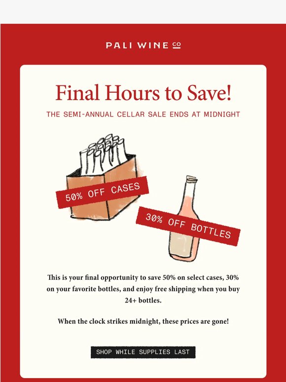 Ends Tonight: 50% Off Cases + Free Shipping
