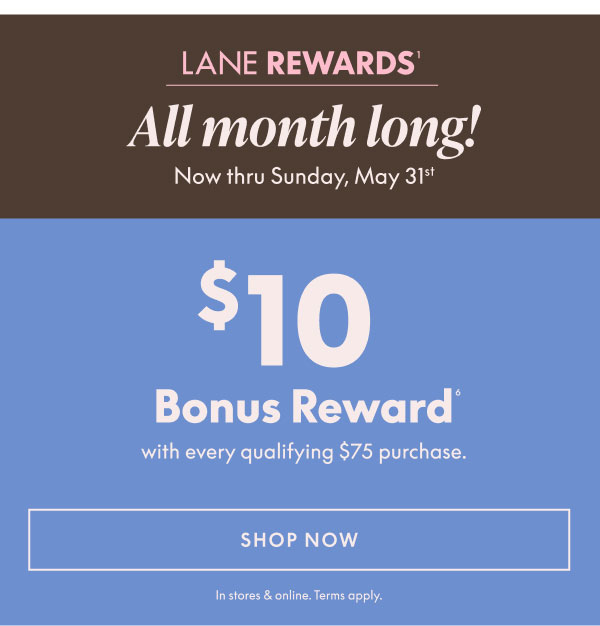 $10 Bonus Reward with a qualifying $75 purchase