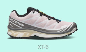 XT-6 Sneakers in Pink/Grey