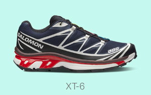 XT-6 Sneakers in Navy/Black/Red
