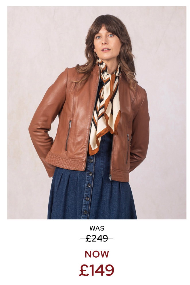 Anthorn Leather Jacket Inca Tan