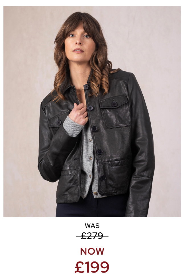 Askrigg Leather Jacket Black