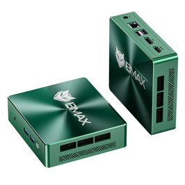 BMAX B6 Turbo Mini PC, Intel Core i5-8257U 4 Cores Up to 3.9GHz, 16GB DDR4 RAM 512GB SSD, HDMI + DP Dual 4K Display, 4×USB, RJ45 LAN, 3.5mm Audio Jack, WiFi 6, Bluetooth 5.2