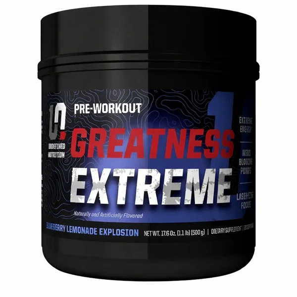 Undefined Nutrition Greatness Extreme Pre-Workout 20 Servings