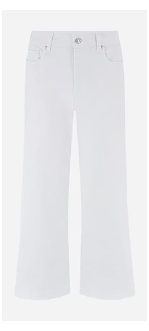 Anessa Wide Jean In Crisp White