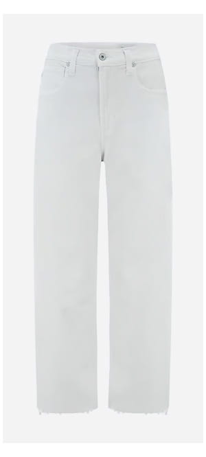 Hattie Crop Barrel Leg In Gallery White