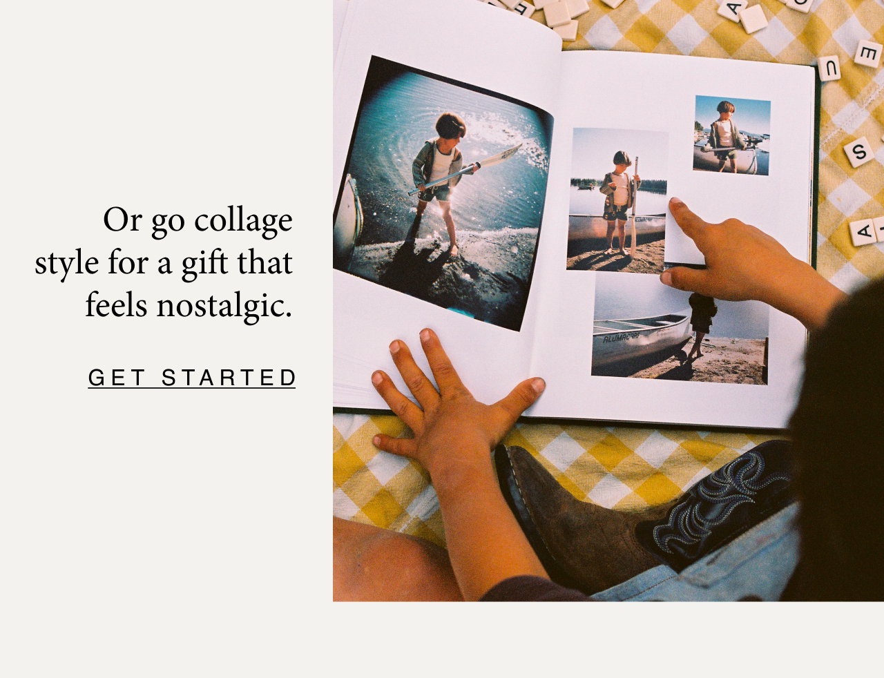 Or go collage style for a gift that feels nostalgic.