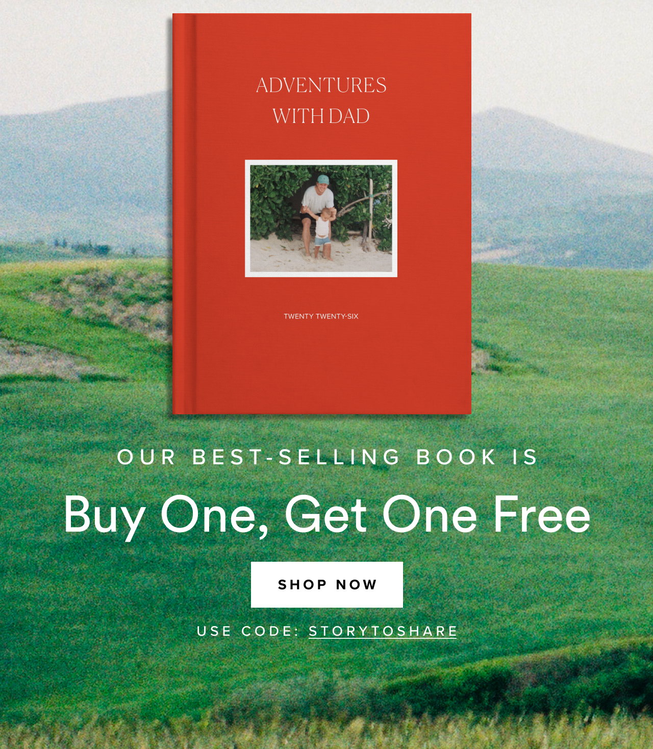 Buy One Photo-Wrapped Hardcover, Get One Free