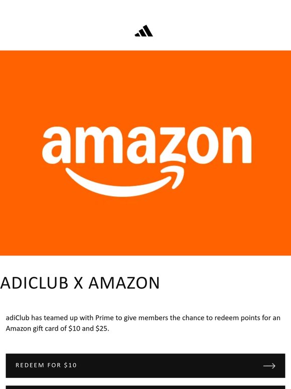 Get an Amazon gift cards with adiClub