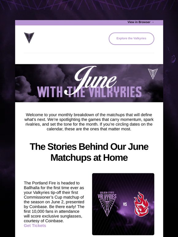 June with the Valkyries: Commissioner’s Cup, Pride, Juneteenth, & More