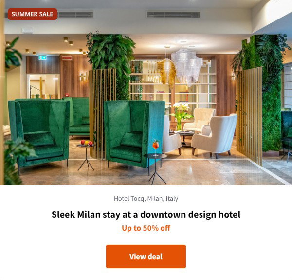 Sleek Milan stay at a downtown design hotel