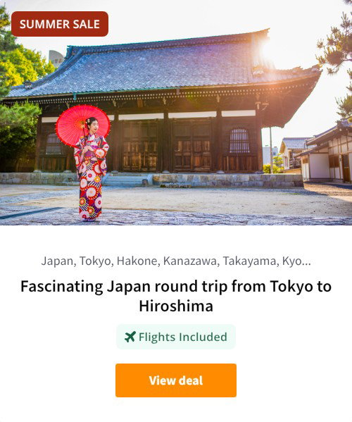 Fascinating Japan round trip from Tokyo to Hiroshima