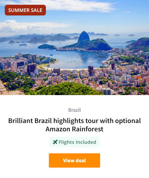 Brilliant Brazil highlights tour with optional Amazon Rainforest