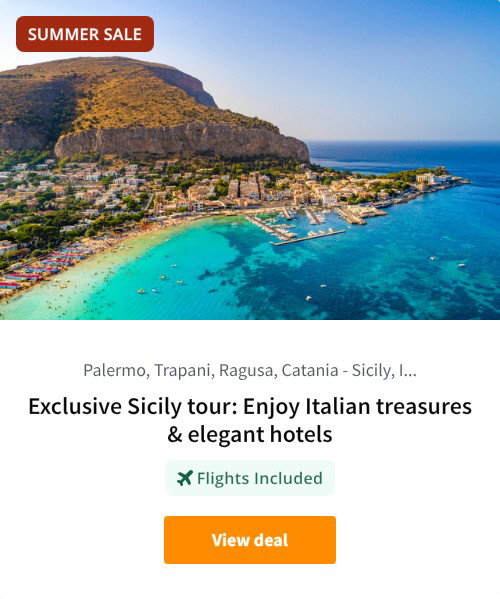 Exclusive Sicily tour: Enjoy Italian treasures &amp; elegant hotels