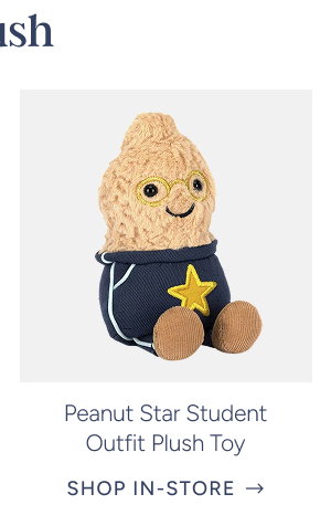 peanut star student outfit plush toy