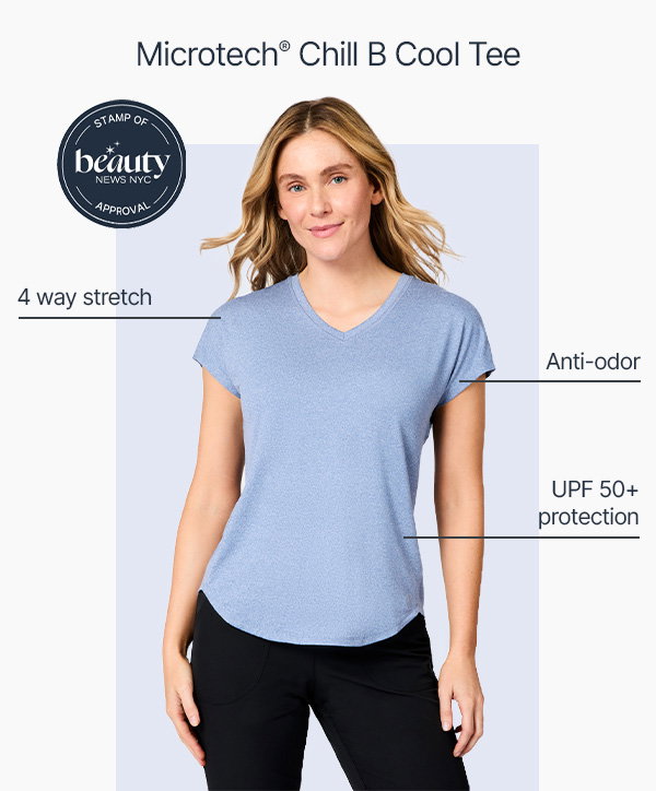 women's microtech chill b cool tee