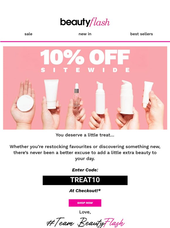 Payday Treat: 10% Off Site Wide ✨