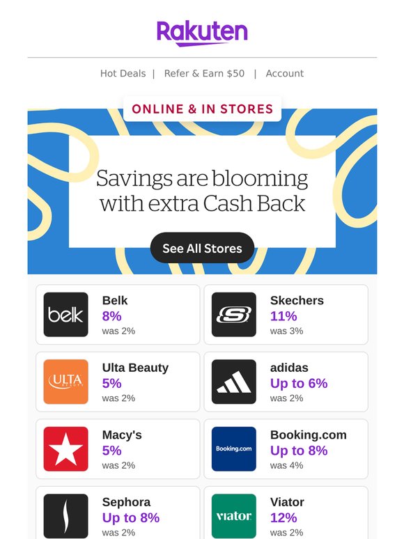 Calling all shoppers 📣extra Cash Back is here