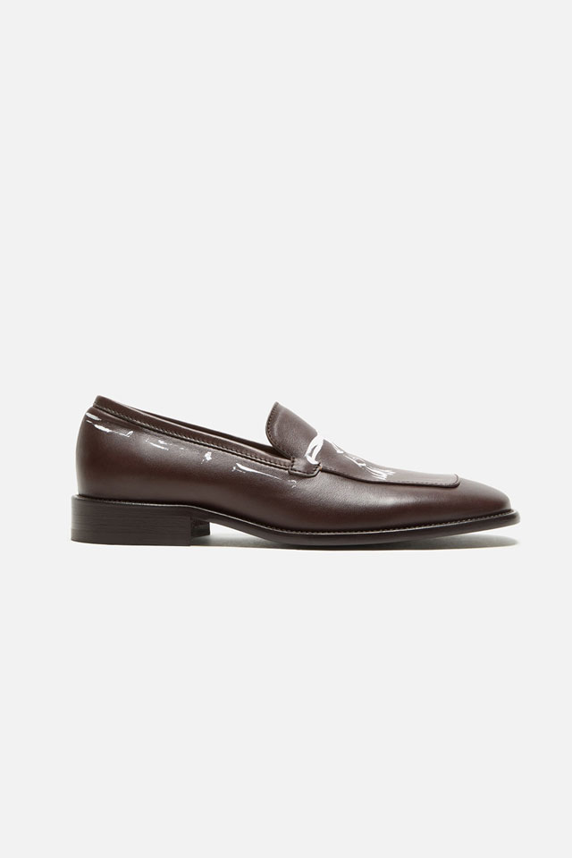 Leather loafers