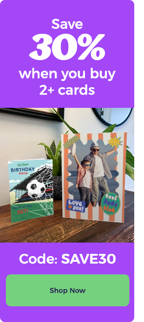 30% Off 2 or more cards - use code: SAVE30