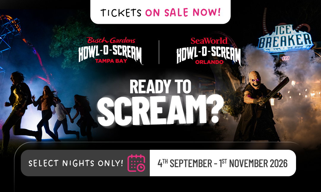 Howl-O-Scream is back at SeaWorld Orlando & Busch Gardens Tampa Bay!