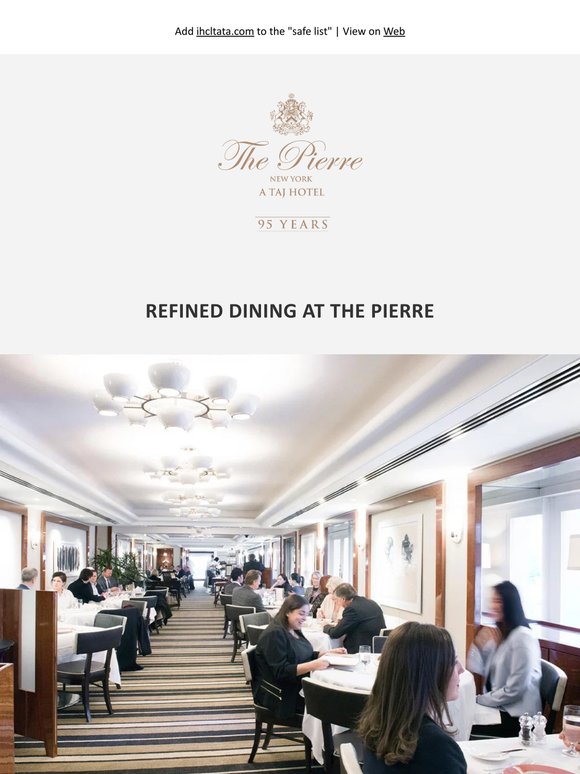 Discover Iconic Dining at The Pierre
