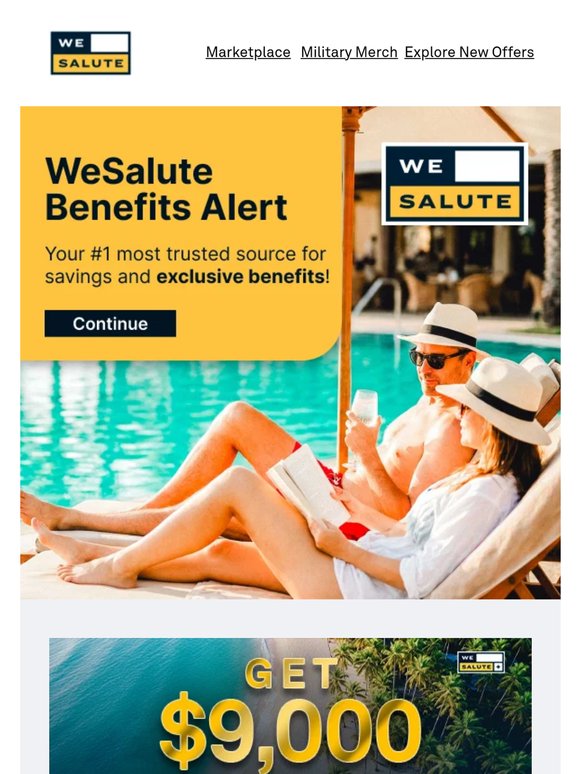 Your WeSalute Benefits: May 29, 2026