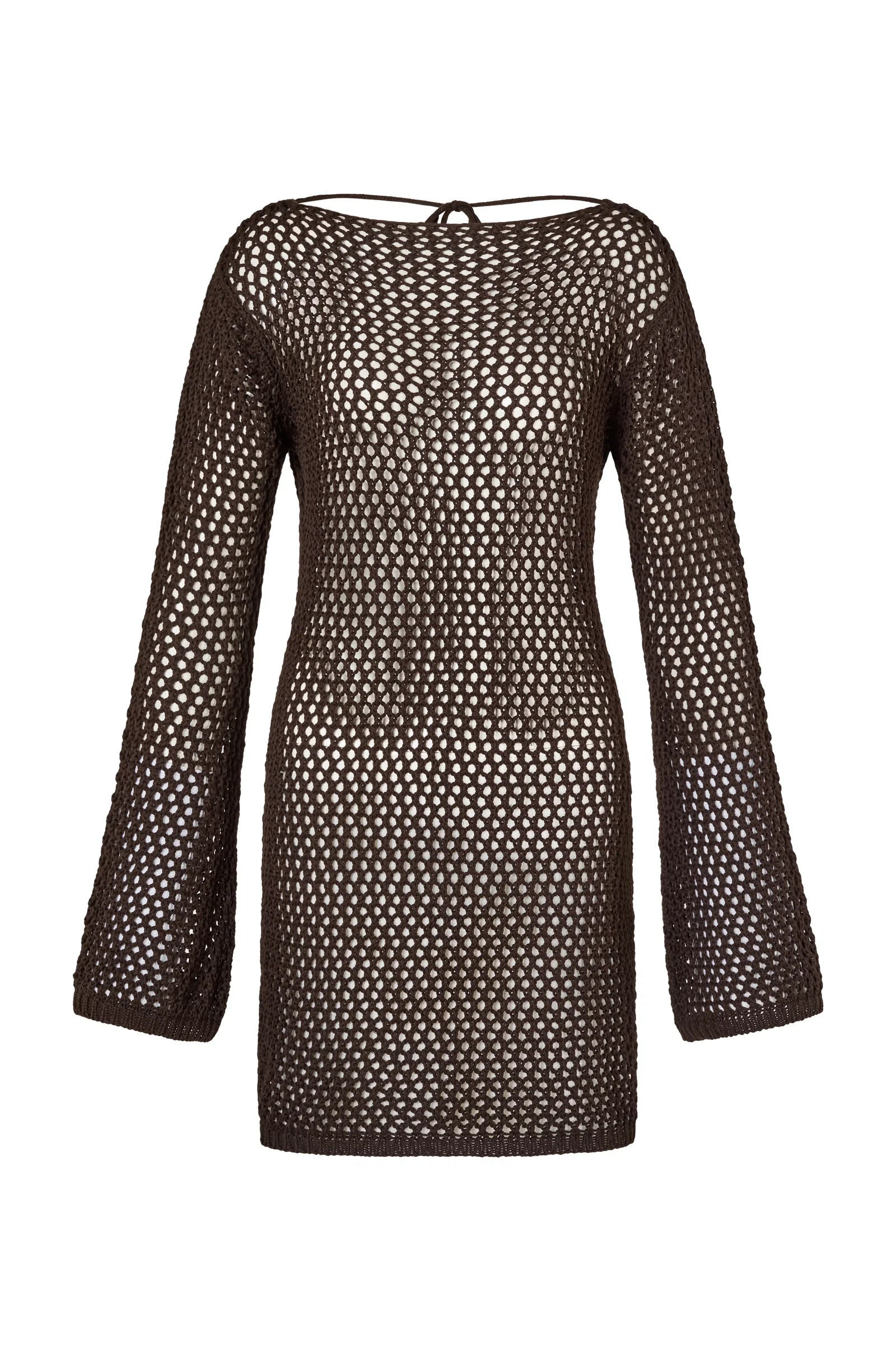 Image of Maluku Short Dress - Cacao