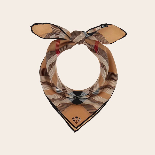 Nickituch mit FRAAS Plaid Karo aus reiner Seide