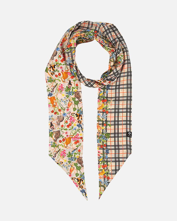 Twilly aus Seide mit FRAAS Plaid Karo und Tier-Print