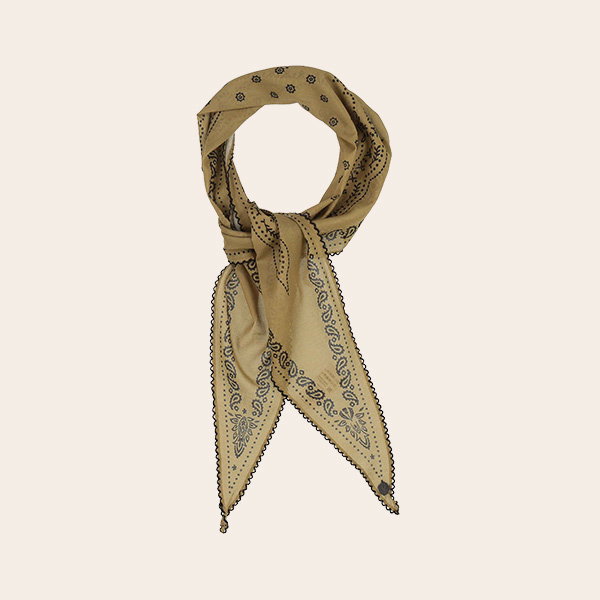 Diamond Shape Tuch mit Paisley-Design aus Baumwolle
