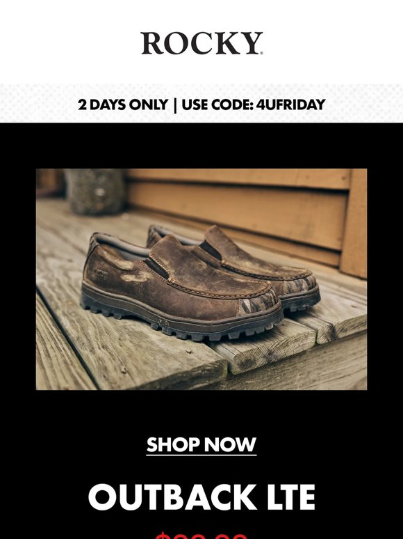 Get $49 Outback LTE Oxford Shoes This 4UFRIDAY