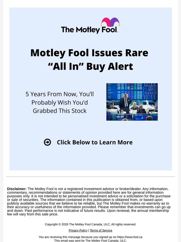 "All In" Buy Alert = 77X Returns?