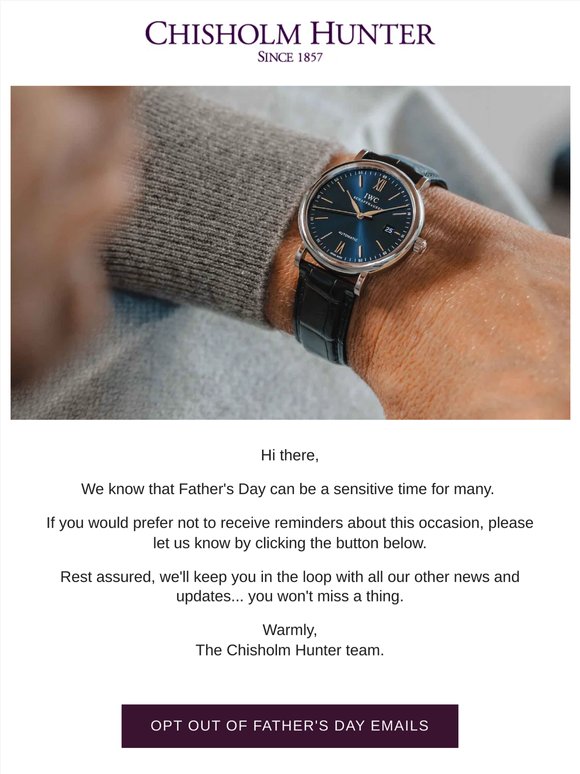 A note regarding Father's Day