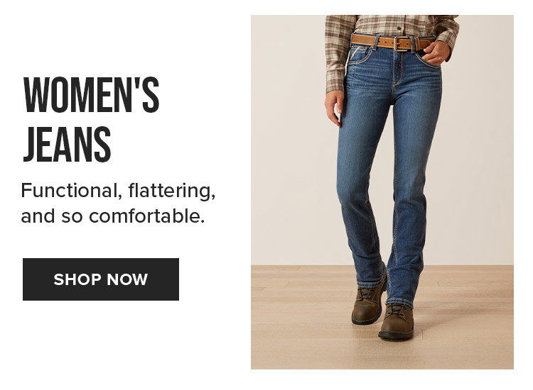 Women's Jeans. Functional, flattering, and so comfortable. SHOP NOW