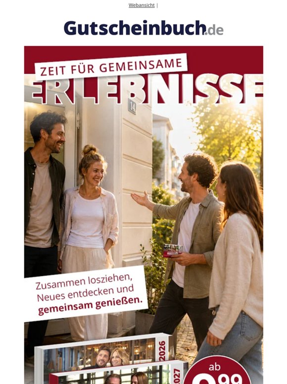 Ab 9,99 €: Schlemmerblock 2026/2027 + Gratis-Blöcke für gemeinsame Erlebnisse!