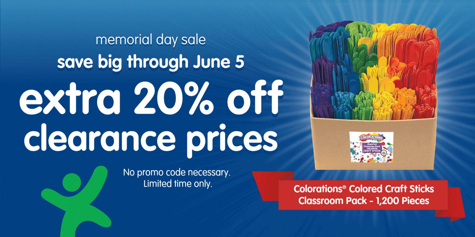 extra 20% off clearance prices through June 5