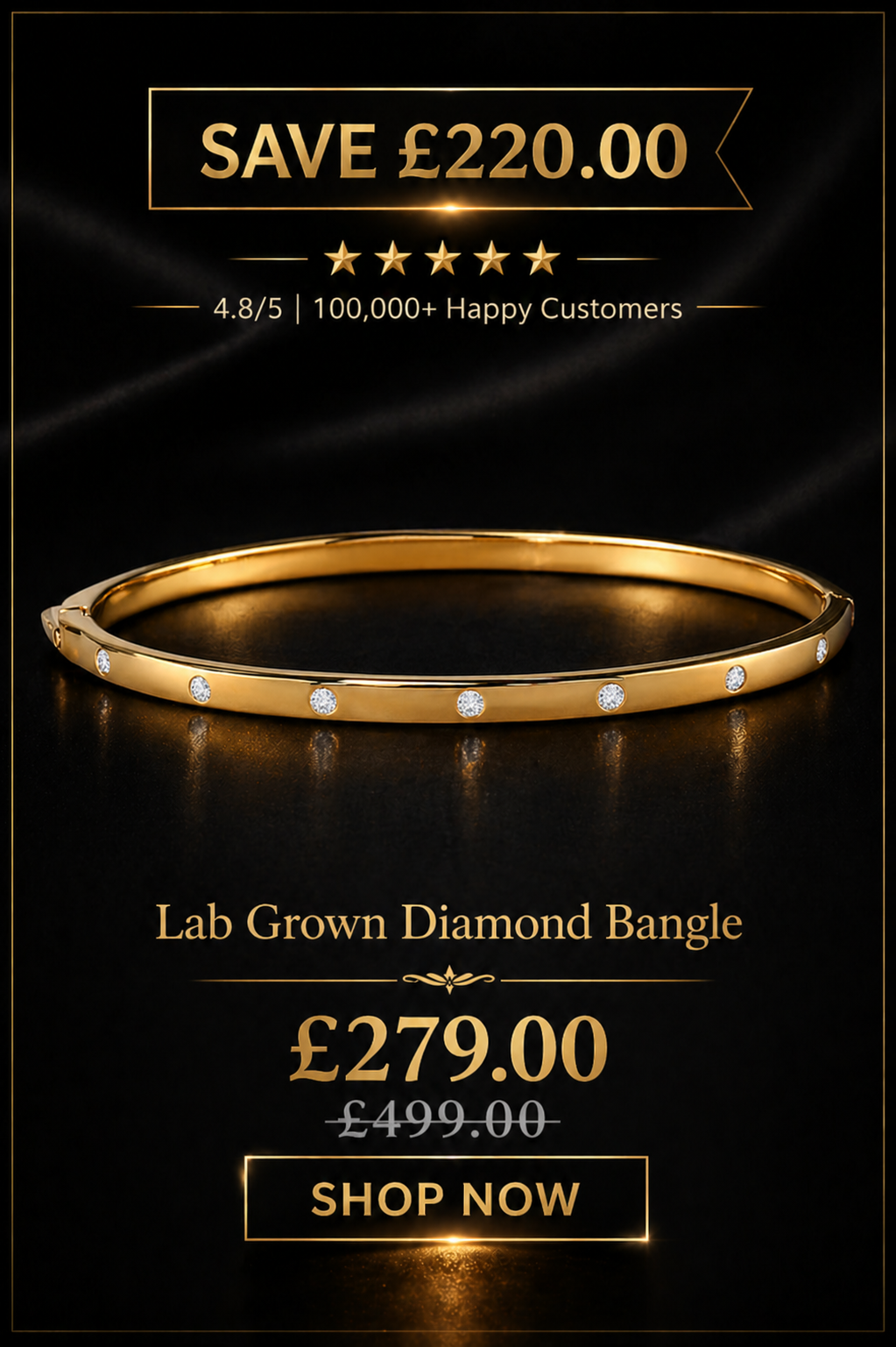 Versa Lab Grown Diamond Bangle