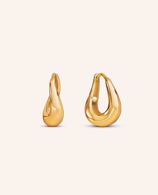 Mini Organic Hoops (Gold)