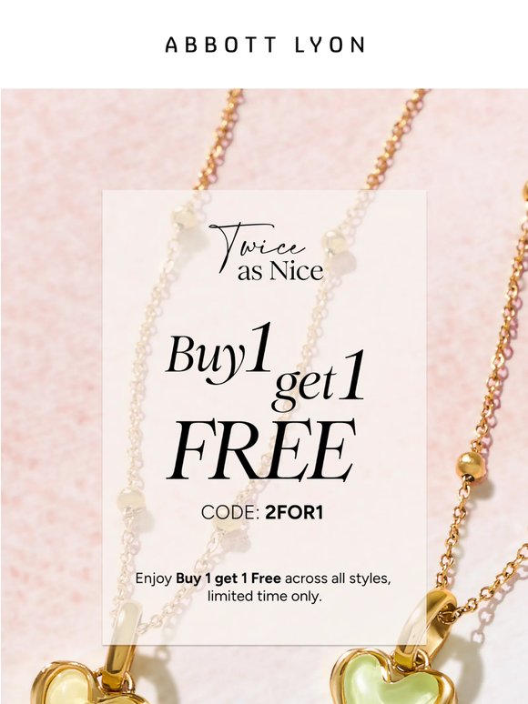 Payday Treat? 🤩 Buy 1 get 1 FREE, limited time only