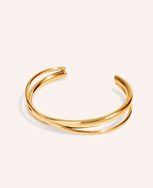 Crossover Bangle (Gold)
