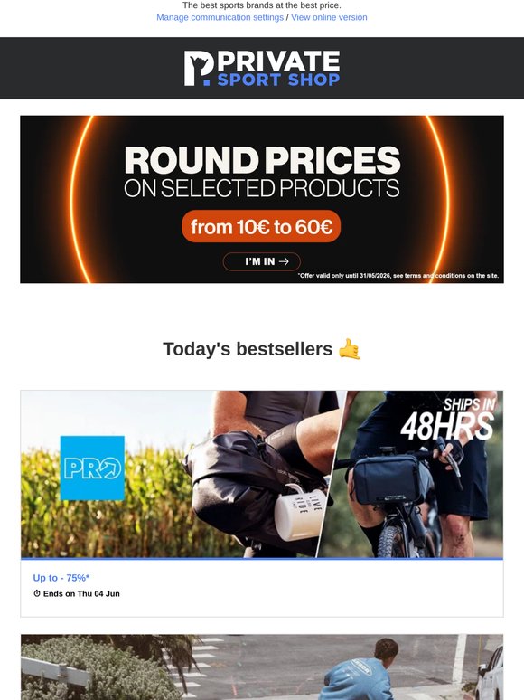 ⭕ Round prices from €10 to €60!