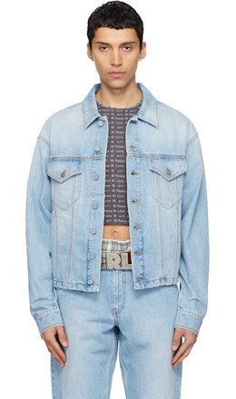 Blue Woven Denim Jacket - ERL