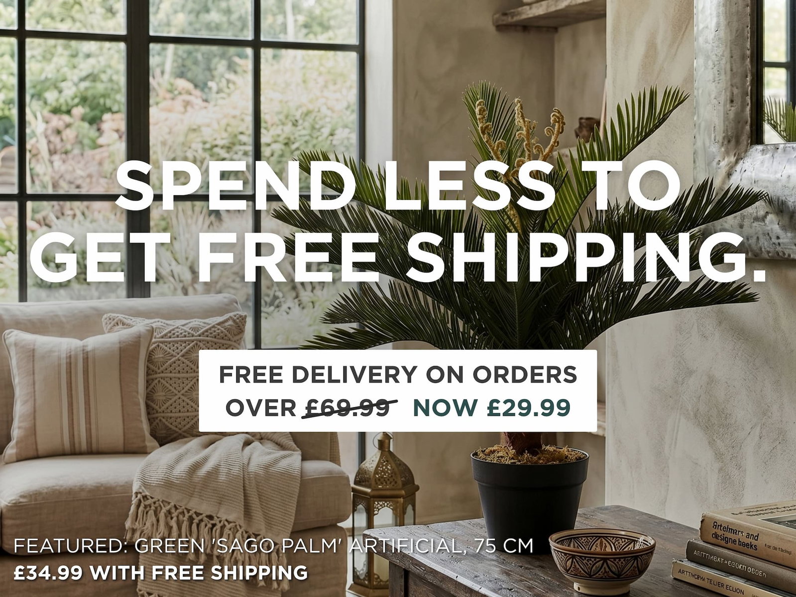 SPEND LESS TO GET FREE SHIPPING