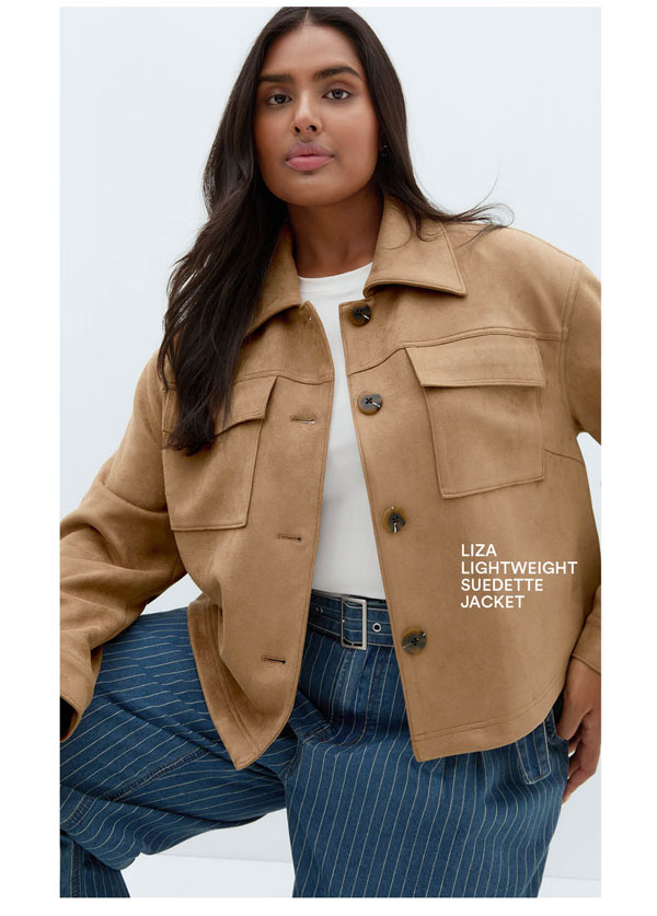 Shop Liza Lightweight Suedette Jacket